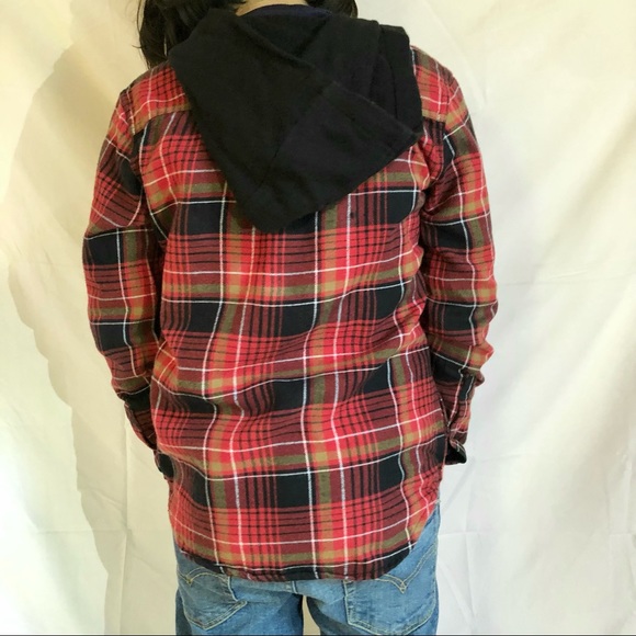 📌SOLD Kids Vans Red Flannel Shirt - Picture 11 of 13